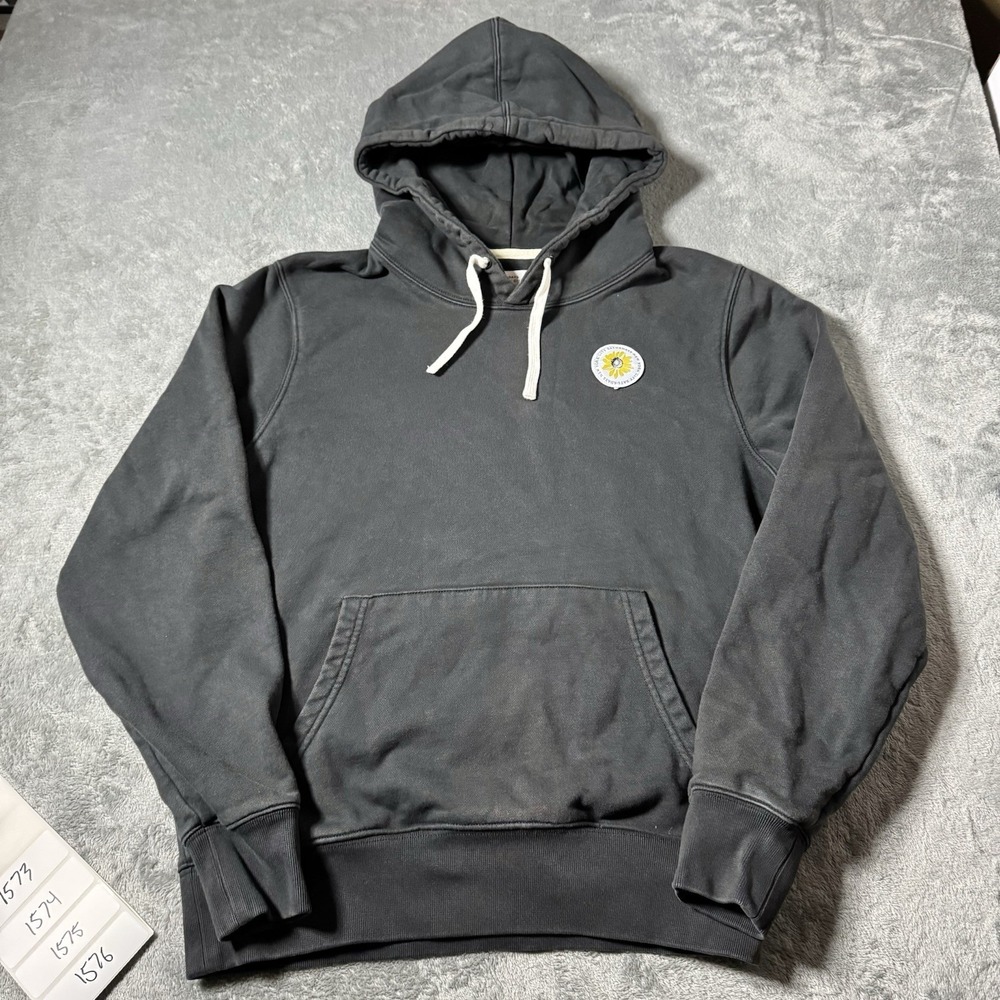 Saturdays New York City NYC Men S Gray Sunflower Hoodie Double Sided Heavyweight